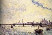 Camille Pissarro London Bridge oil